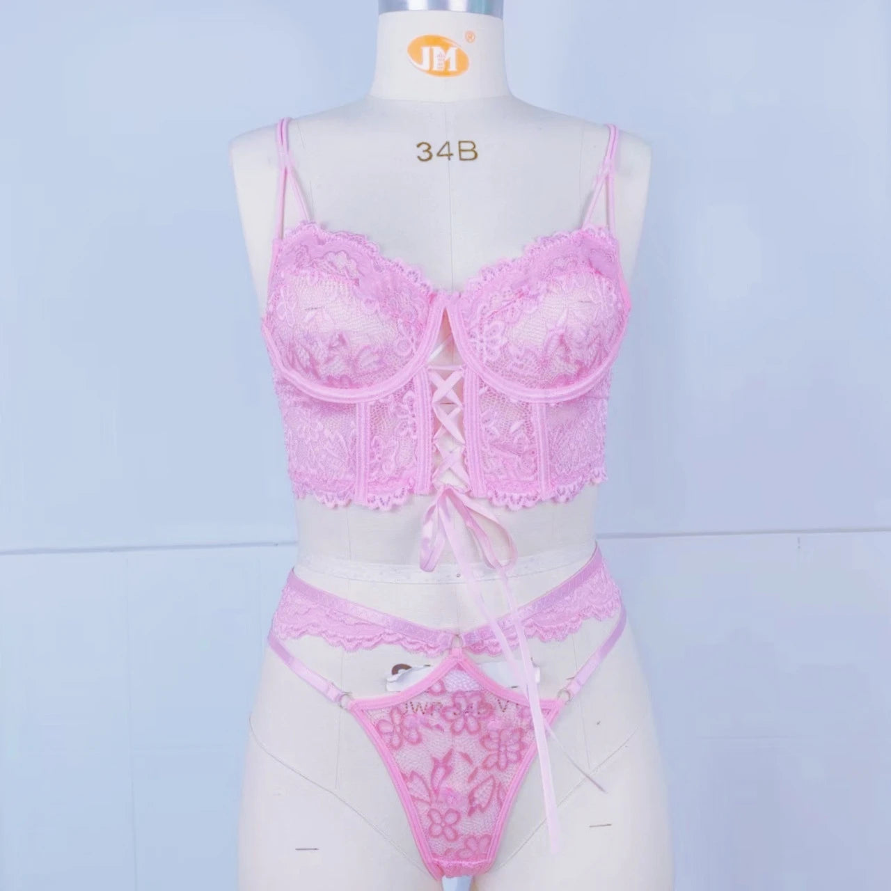 Ensemble Dentelle Fleurie Push-up