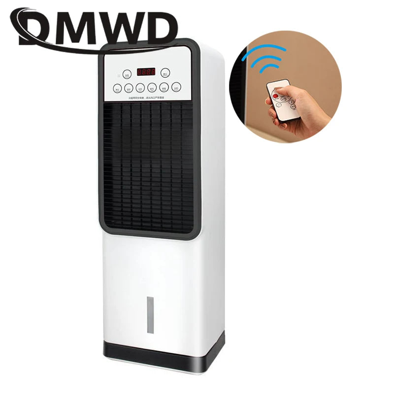 DMWD Water Cooled Air Conditioning Fan Cooler Humidifier Cooling Conditioner Heating Stove Radiator Warmer Blower Mobile Heater