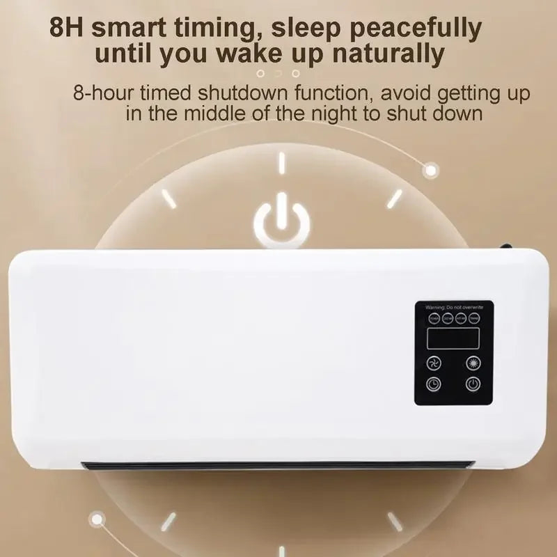 Mini Cold/warm Air Conditioner Wall Mounted Air Cooler Portable Electric Home Heater for Dormitory/Bedroom/Bathroom/Kitchen