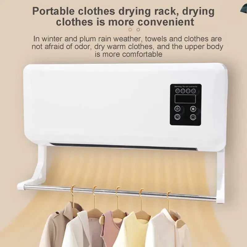 Mini Cold/warm Air Conditioner Wall Mounted Air Cooler Portable Electric Home Heater for Dormitory/Bedroom/Bathroom/Kitchen