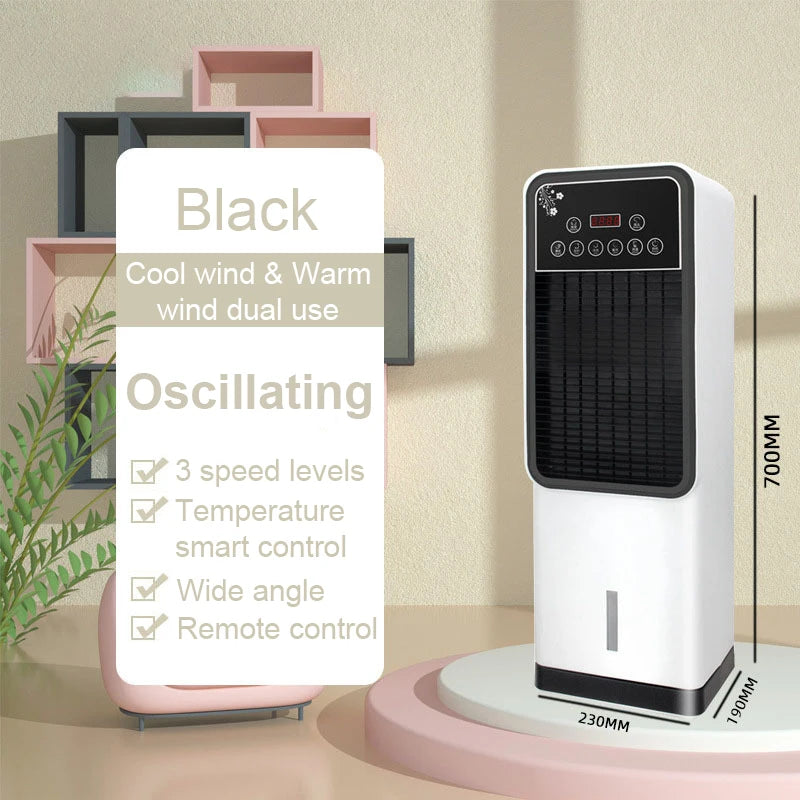 DMWD Water Cooled Air Conditioning Fan Cooler Humidifier Cooling Conditioner Heating Stove Radiator Warmer Blower Mobile Heater
