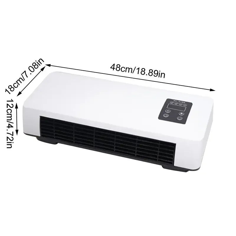 Mini Cold/warm Air Conditioner Wall Mounted Air Cooler Portable Electric Home Heater for Dormitory/Bedroom/Bathroom/Kitchen