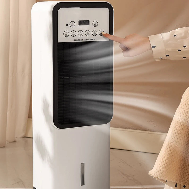 DMWD Water Cooled Air Conditioning Fan Cooler Humidifier Cooling Conditioner Heating Stove Radiator Warmer Blower Mobile Heater